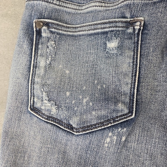 Judy Blue Skinny Fit Button Fly Distressed Raw Hem Denim  Jeans Womens Size 9/29 - Picture 15 of 16